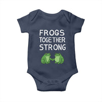Frogs Together Strong Baby Onesie Free Portland Oregon Unity Meme - Wonder Print Shop