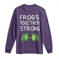 Frogs Together Strong Long Sleeve Shirt Free Portland Oregon Unity Meme - Wonder Print Shop
