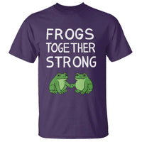 Frogs Together Strong T Shirt Free Portland Oregon Unity Meme - Wonder Print Shop