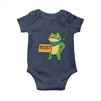 Retro Frog Resist Baby Onesie Free Portland Oregon Funny Cartoon Graphic - Wonder Print Shop
