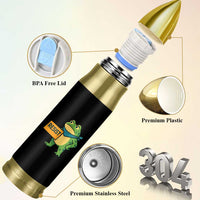 Retro Frog Resist Bullet Tumbler Free Portland Oregon Funny Cartoon Graphic - Wonder Print Shop