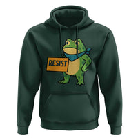 Retro Frog Resist Hoodie Free Portland Oregon Funny Cartoon Graphic - Wonder Print Shop