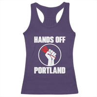 Hands Off Portland Racerback Tank Top Rose Fist Oregon Freedom Fighter - Wonder Print Shop