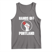 Hands Off Portland Tank Top Rose Fist Oregon Freedom Fighter - Wonder Print Shop