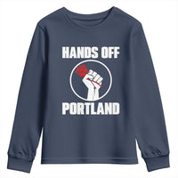 Hands Off Portland Youth Sweatshirt Rose Fist Oregon Freedom Fighter - Wonder Print Shop