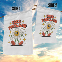 Retro Daisy Free Portland Garden Flag Oregon Freedom Fighter Flower Groovy Graphic - Wonder Print Shop