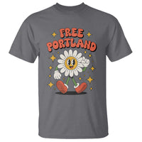 Retro Daisy Free Portland T Shirt Oregon Freedom Fighter Flower Groovy Graphic - Wonder Print Shop