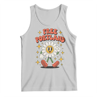 Retro Daisy Free Portland Tank Top Oregon Freedom Fighter Flower Groovy Graphic - Wonder Print Shop