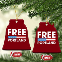 Free Portland Patriotic Ceramic Ornament Bold Political Statement American Flag - Wonder Print Shop