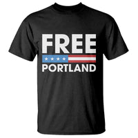 Free Portland Patriotic T Shirt Bold Political Statement American Flag - Wonder Print Shop