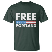 Free Portland Patriotic T Shirt Bold Political Statement American Flag - Wonder Print Shop