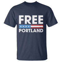 Free Portland Patriotic T Shirt Bold Political Statement American Flag - Wonder Print Shop