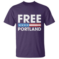 Free Portland Patriotic T Shirt Bold Political Statement American Flag - Wonder Print Shop