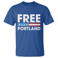 Free Portland Patriotic T Shirt Bold Political Statement American Flag - Wonder Print Shop