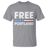 Free Portland Patriotic T Shirt Bold Political Statement American Flag - Wonder Print Shop