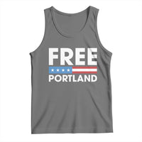 Free Portland Patriotic Tank Top Bold Political Statement American Flag - Wonder Print Shop