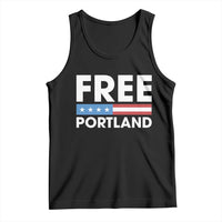 Free Portland Patriotic Tank Top Bold Political Statement American Flag - Wonder Print Shop