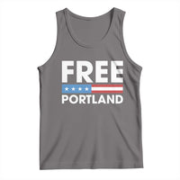 Free Portland Patriotic Tank Top Bold Political Statement American Flag - Wonder Print Shop