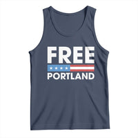 Free Portland Patriotic Tank Top Bold Political Statement American Flag - Wonder Print Shop