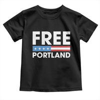 Free Portland Patriotic Toddler T Shirt Bold Political Statement American Flag - Wonder Print Shop