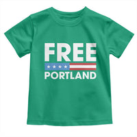 Free Portland Patriotic Toddler T Shirt Bold Political Statement American Flag - Wonder Print Shop