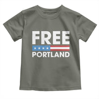 Free Portland Patriotic Toddler T Shirt Bold Political Statement American Flag - Wonder Print Shop