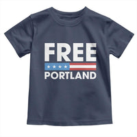 Free Portland Patriotic Toddler T Shirt Bold Political Statement American Flag - Wonder Print Shop