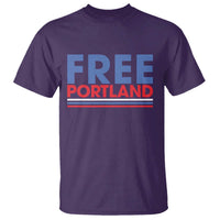 Free Portland Bold Patriotic T Shirt Red White and Blue Protest Statement - Wonder Print Shop