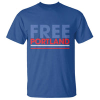 Free Portland Bold Patriotic T Shirt Red White and Blue Protest Statement - Wonder Print Shop