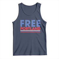 Free Portland Bold Patriotic Tank Top Red White and Blue Protest Statement - Wonder Print Shop