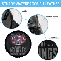 America Land of No Kings Spare Tire Cover Because of the Brave We The People Patriotic Eagle - Wonder Print Shop