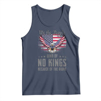 America Land of No Kings Tank Top Because of the Brave We The People Patriotic Eagle - Wonder Print Shop