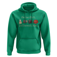 Same Shit Different Hat Hoodie - Wonder Print Shop