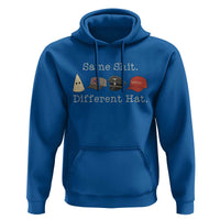 Same Shit Different Hat Hoodie - Wonder Print Shop