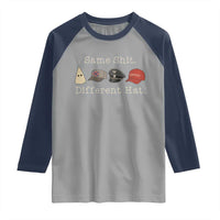Same Shit Different Hat Raglan Shirt - Wonder Print Shop