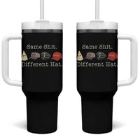 Same Shit Different Hat Tumbler With Handle - Wonder Print Shop