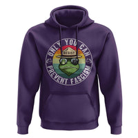 Only You Can Prevent Fascism Frog Resist Protest Hoodie Free Portland Oregon Freedom Retro - Wonder Print Shop