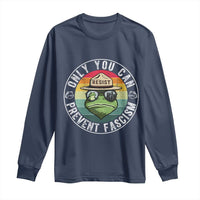 Only You Can Prevent Fascism Frog Resist Protest Long Sleeve Shirt Free Portland Oregon Freedom Retro - Wonder Print Shop