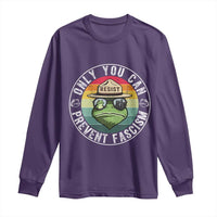 Only You Can Prevent Fascism Frog Resist Protest Long Sleeve Shirt Free Portland Oregon Freedom Retro - Wonder Print Shop