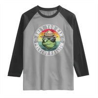 Only You Can Prevent Fascism Frog Resist Protest Raglan Shirt Free Portland Oregon Freedom Retro - Wonder Print Shop