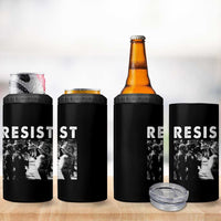 Portland Resist Frog 4 in 1 Can Cooler Tumbler Oregon Iconic Frogs Photo Protest Moment - Wonder Print Shop