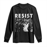 Portland Resist Frog Long Sleeve Shirt Oregon Iconic Frogs Photo Protest Moment - Wonder Print Shop
