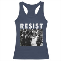 Portland Resist Frog Racerback Tank Top Oregon Iconic Frogs Photo Protest Moment - Wonder Print Shop