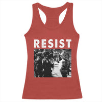 Portland Resist Frog Racerback Tank Top Oregon Iconic Frogs Photo Protest Moment - Wonder Print Shop