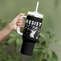 Portland Resist Frog Tumbler With Handle Oregon Iconic Frogs Photo Protest Moment - Wonder Print Shop