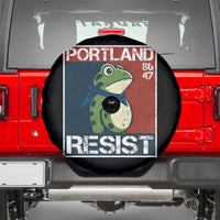 Portland Resist Retro Frog 8647 Spare Tire Cover Political Satire Protest Poster Graphic - Wonder Print Shop