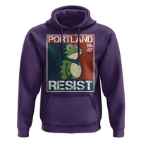 Portland Resist Retro Frog 8647 Hoodie Political Satire Protest Poster Graphic - Wonder Print Shop