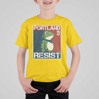 Portland Resist Retro Frog 8647 T Shirt For Kid Political Satire Protest Poster Graphic - Wonder Print Shop