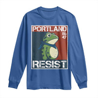Portland Resist Retro Frog 8647 Long Sleeve Shirt Political Satire Protest Poster Graphic - Wonder Print Shop