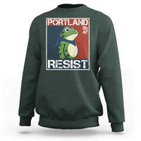 Portland Resist Retro Frog 8647 Sweatshirt Political Satire Protest Poster Graphic - Wonder Print Shop